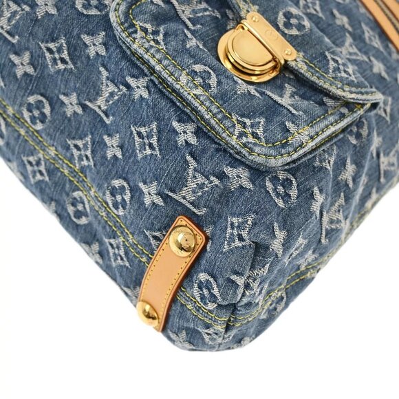 Louis Vuitton Blue Monogram Denim Baggy GM Shoulder Bag - Picture 6 of 11